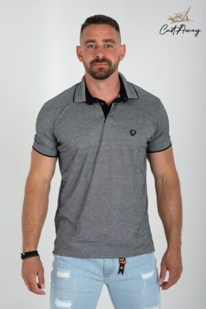 Muska Majica sa Kragnom Siva