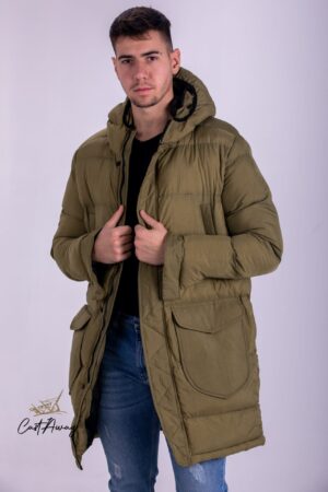 Muska Jakna Dugacka Zelena