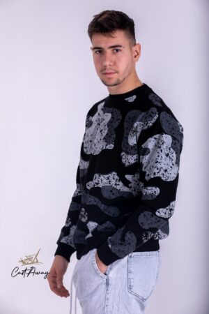 Muski Duks Crno Sivi