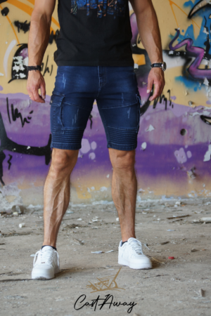 Muske Denim Bermude sa Dzepovima